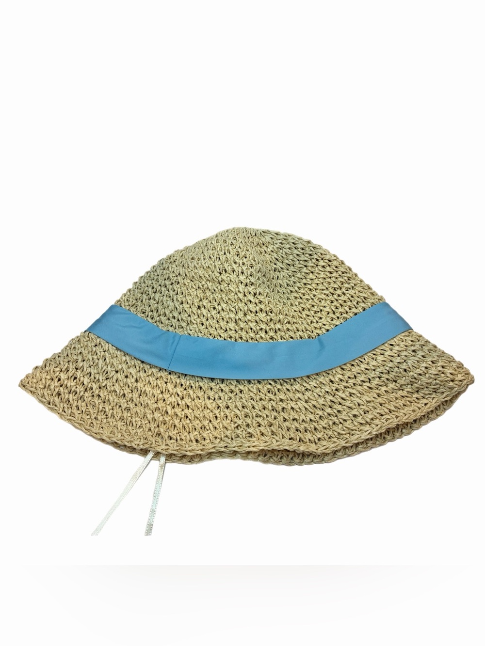 Dolce & Gabbana Beauty Light Blue Straw Summer Beach Sun Hat - Picture 3 of 4